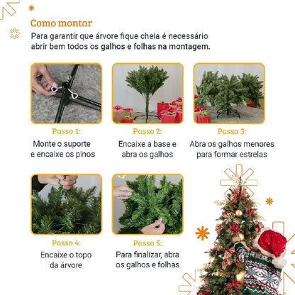 Instant Assembly Pine Christmas Tree with Remote Control + 700 LEDs PROMOTION TODAY ONLY 