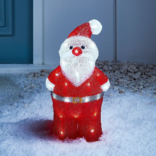 Outdoor Acrylic Santa Claus Christmas Figure