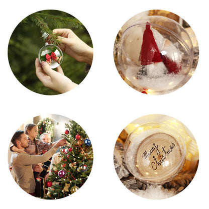 30 Christmas Balls Acrylic Sphere for photos and souvenirs 6.5cm