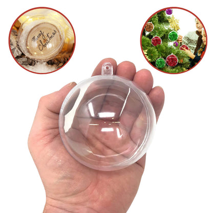 30 Christmas Balls Acrylic Sphere for photos and souvenirs 6.5cm