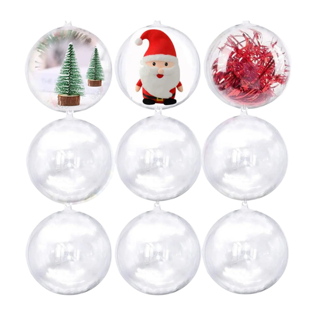 30 Christmas Balls Acrylic Sphere for photos and souvenirs 6.5cm