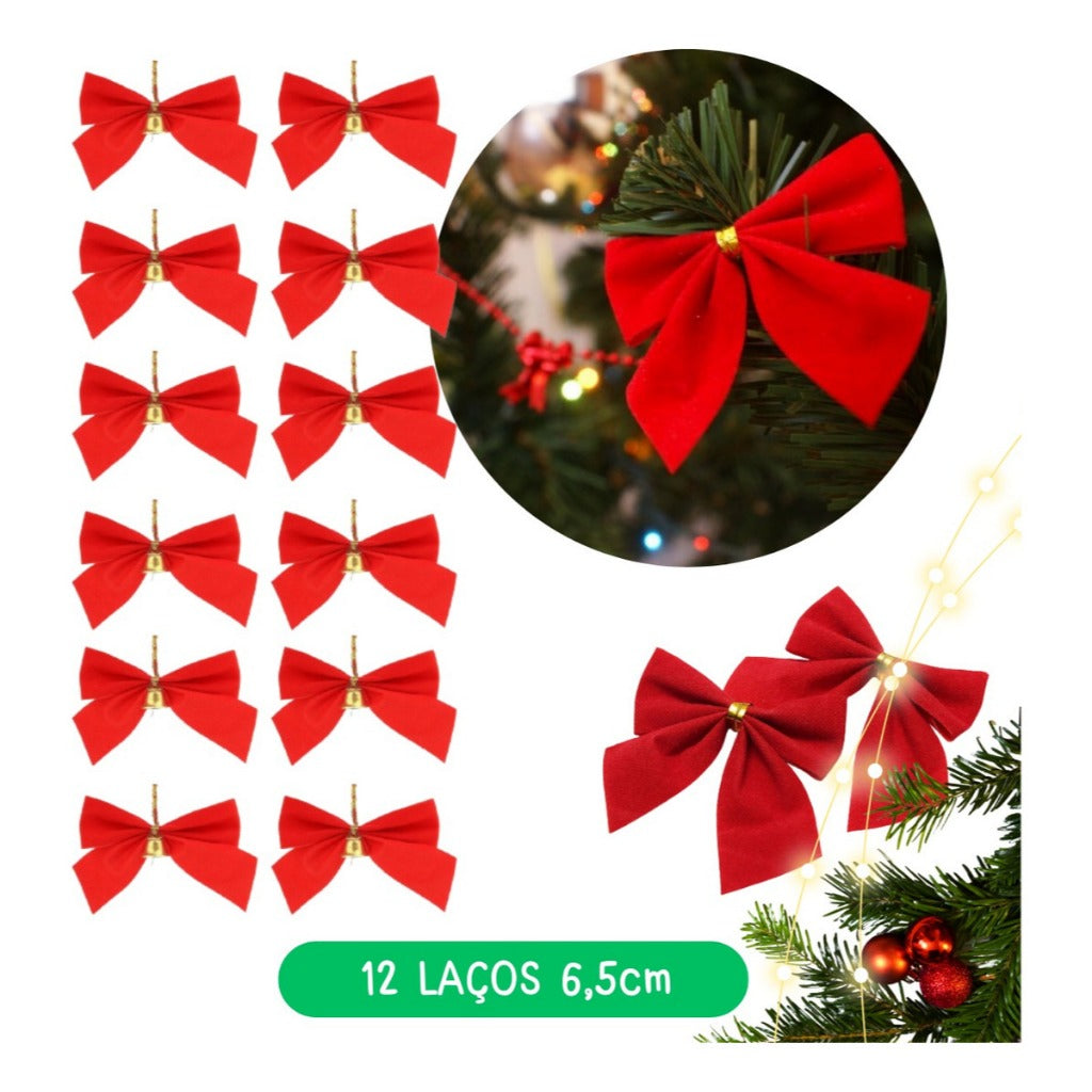 Kit of 56 Christmas Tree Decoration Ornaments, Pendants, Balls, Lights