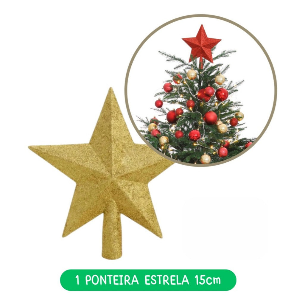 Kit of 56 Christmas Tree Decoration Ornaments, Pendants, Balls, Lights