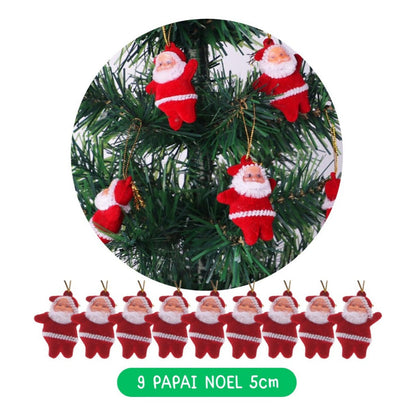 Kit of 56 Christmas Tree Decoration Ornaments, Pendants, Balls, Lights
