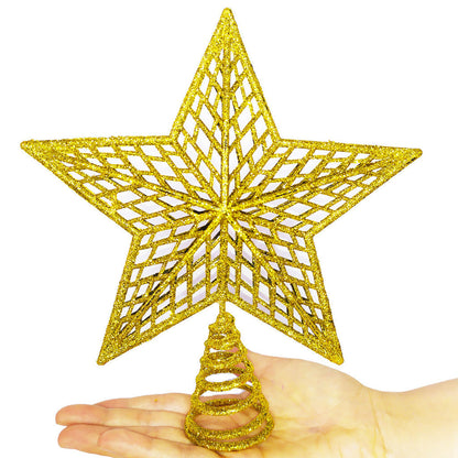 20cm Christmas Star with Shiny Glitter Tip for Tree Decoration
