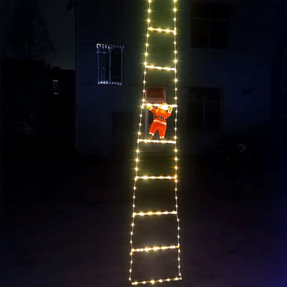 Christmas Decoration Santa Claus Climbing Stairs