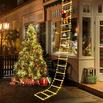 Christmas Decoration Santa Claus Climbing Stairs
