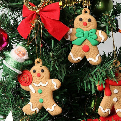 Christmas Tree Decoration Pendant Gingerbread Man 25 Pieces