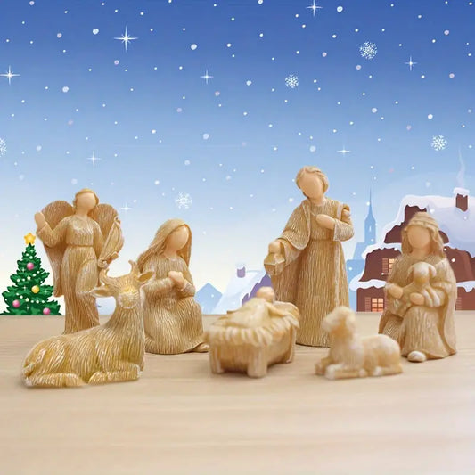 Nativity Scene 10 Pieces Scene of the Birth of Jesus