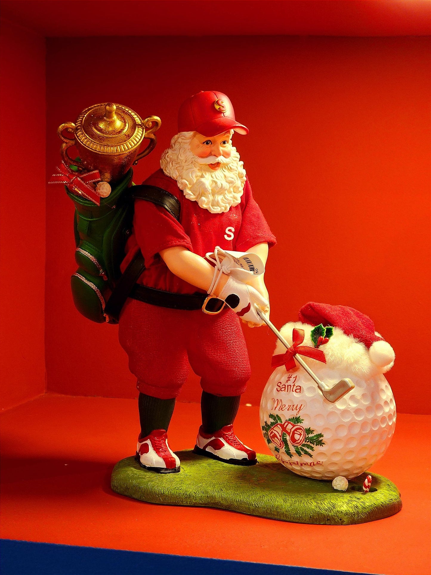 SANTA CLAUS GOLF KURT S. ADLER COLLECTION 27CM