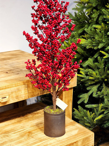 BERRY TREE IN 105CM METAL POT