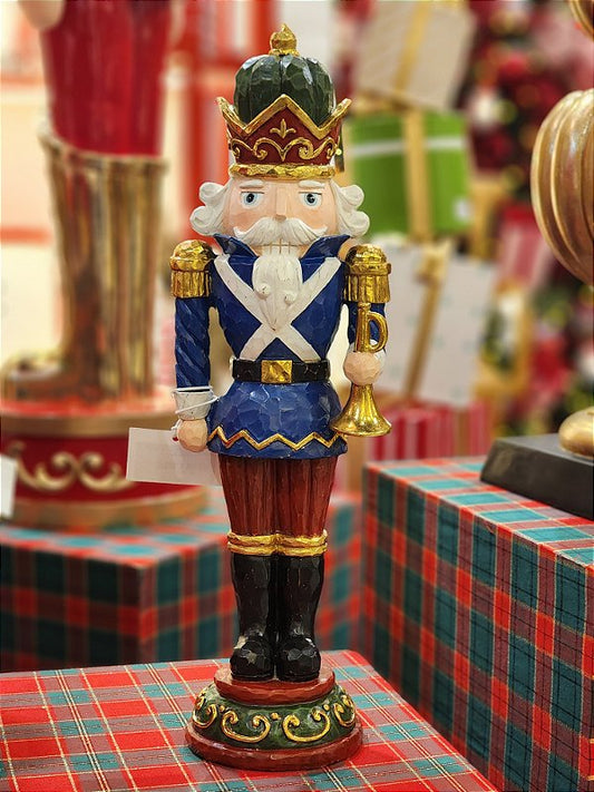 BLUE FACED RESIN SOLDIER 43CM