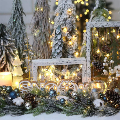 64 Pieces Christmas Decoration Balls Gold Blue