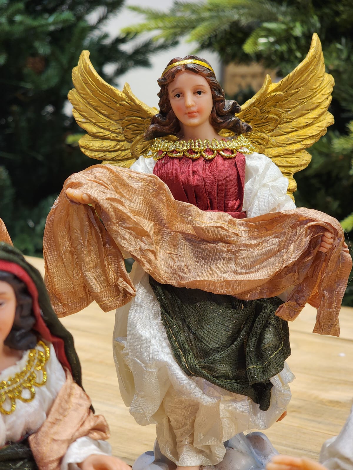 LUXURY FABRIC NATIVITY SCENE 11 PCS - 20CM