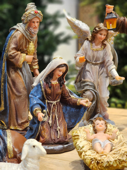 LUXURY RESIN NATIVITY SCENE 11 PCS