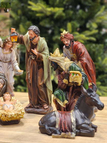 LUXURY RESIN NATIVITY SCENE 11 PCS