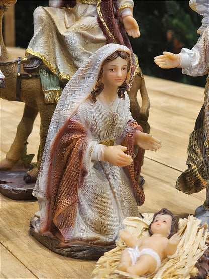 LUXURY RESIN NATIVITY SCENE 11 PCS