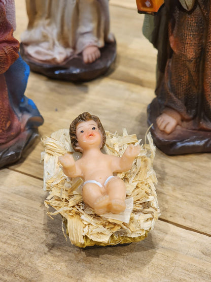 LUXURY CHILDREN'S RESIN NATIVITY SCENE 11 PCS