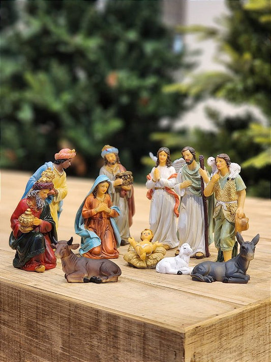 LUXURY RESIN NATIVITY SCENE 11 PCS